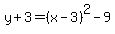 y%2B3=%28x-3%29%5E2-9