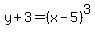 y%2B3=%28x-5%29%5E3