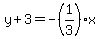 y%2B3=-%281%2F3%29x