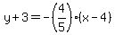 y%2B3=-%284%2F5%29%28x-4%29