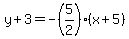 y%2B3=-%285%2F2%29%28x%2B5%29+