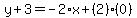 y%2B3=-2%2Ax%2B%282%29%280%29