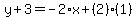 y%2B3=-2%2Ax%2B%282%29%281%29
