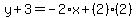 y%2B3=-2%2Ax%2B%282%29%282%29