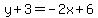 y%2B3=-2x%2B6