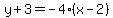 y%2B3=-4%28x-2%29
