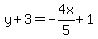 y%2B3=-4x%2F5%2B1