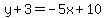 y%2B3=-5x%2B10