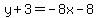 y%2B3=-8x-8