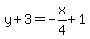 y%2B3=-x%2F4%2B1