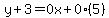 y%2B3=0x%2B0%285%29