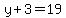 y%2B3=19