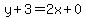 y%2B3=2x%2B0