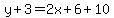 y%2B3=2x%2B6%2B10