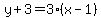 y%2B3=3%28x-1%29
