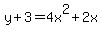 y%2B3=4+x%5E2%2B2+x