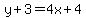 y%2B3=4x%2B4