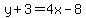 y%2B3=4x-8