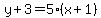 y%2B3=5%28x%2B1%29