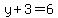 y%2B3=6