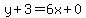 y%2B3=6x%2B0