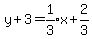 y%2B3=expr%281%2F3%29x%2B2%2F3