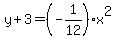 y%2B3+=+%28-1%2F12%29x%5E2