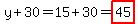 y%2B30=15%2B30=highlight%2845%29