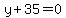 y%2B35=0