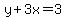y%2B3x=3