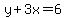 y%2B3x=6