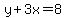 y%2B3x=8