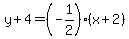 y%2B4=%28-1%2F2%29%28x%2B2%29