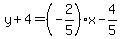 y%2B4=%28-2%2F5%29x-4%2F5