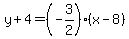 y%2B4=%28-3%2F2%29%2A%28x-8%29