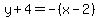y%2B4=-%28x-2%29