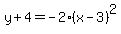 y%2B4=-2%28x-3%29%5E2
