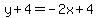 y%2B4=-2x%2B4