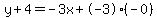 y%2B4=-3x%2B-3%28-0%29
