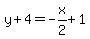 y%2B4=-x%2F2%2B1