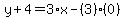 y%2B4=3%2Ax-%283%29%280%29