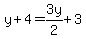 y%2B4=3y%2F2%2B3