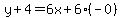 y%2B4=6x%2B6%28-0%29