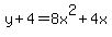 y%2B4=8+x%5E2%2B4+x