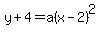 y%2B4=a%28x-2%29%5E2