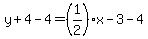 y%2B4-4=%281%2F2%29x-3-4