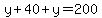 y%2B40%2By=200