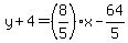 y%2B4=%288%2F5%29%2Ax-64%2F5