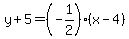 y%2B5=%28-1%2F2%29%28x-4%29