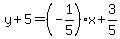 y%2B5=%28-1%2F5%29x%2B3%2F5